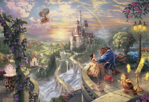 【puzzle】Beauty and the Beast 1000塊 Falling in Love (51×73.5cm)