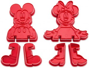 【US disneystore】Mickey and Minnie Mouse 3D Cookie Cutter Set - Disney Eats