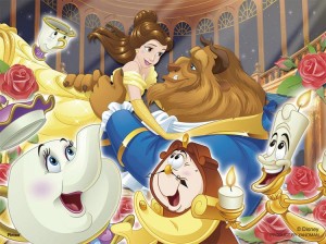  【puzzle】beauty and the beast 150塊 　ワルツを一緒に (7.6×10.2cm)