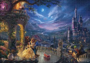 【puzzle】 油畫風 1000塊 　beauty and the Beast Dancing in the Moonlight　(51×73.5cm)