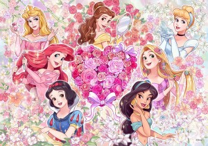 【puzzle】princess 200塊 メモリアル フラワー　(22.5×32cm)