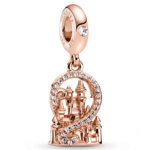 【US disneystore】Fantasyland Castle Charm by Pandora Jewelry – Rose Gold