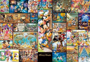 【puzzle】mickey and friends 2000塊ジグソーパズルアート集 ミッキーマウス（ミッキー）(51×73.5cm)