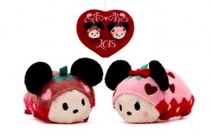 US disneystore Mickey and Minnie Mouse Valentine's Day Tsum Tsum Mini Soft Toy