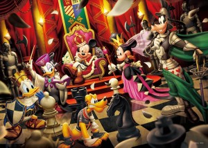 【puzzle】mickey and friends  500塊 チェスの世界へようこそ (35×49cm)