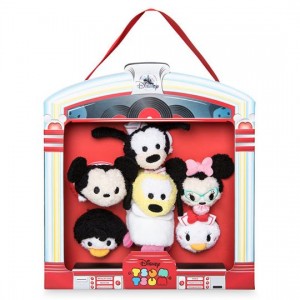 US disneystore Mickey and Friends Micro Tsum Tsum Soft Toy Set, American Diner