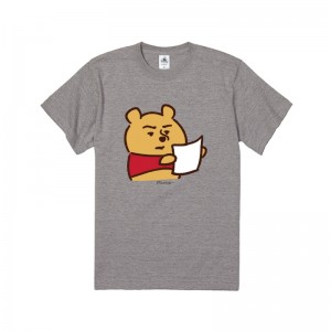 【JP disneystore】カナヘイ画♪くまのプーさん プー pooh t shirt (gray)