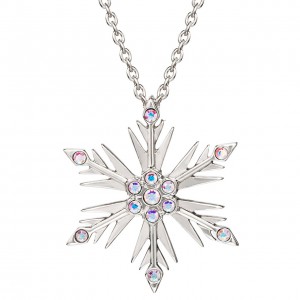 【RockLove】 FROZEN Crystal Snowflake Pendant
