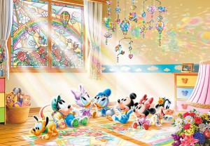 【puzzle】mickey and friends 1000塊 お陽さまからの贈りもの (51×73.5cm)