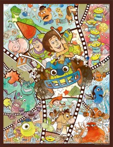  【puzzle】toy story 300塊 ピクサー・キャラクターズ (16.5×21.5cm)