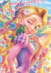  【 puzzle 】 Rapunzel ラプンツェル＆パスカル  108塊  ( 18.2×25.7cm )