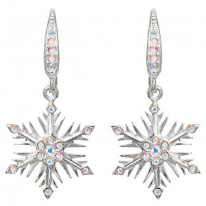 【RockLove】 FROZEN Crystal Snowflake Earrings