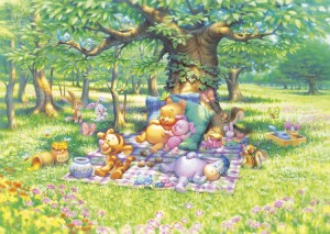  【puzzle】pooh 300塊  やわらかな午後 (30.5×43cm)