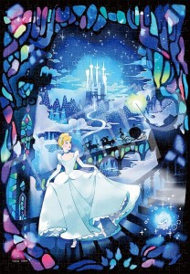 【 puzzle 】【透明】princess Cinderella 過ぎゆく夢のとき 500塊  (25x36cm)