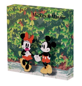  【puzzle】mickey minnie 56塊 木漏れ日デート (11×11×2cm)