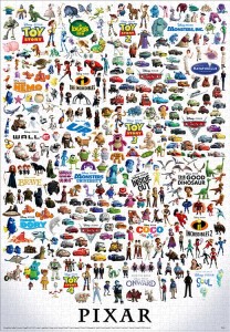 【puzzle】pixar 1000塊 ピクサー キャラクター/グレート コレクション (51×73.5cm)