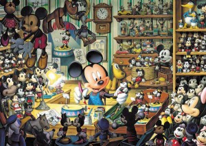 【puzzle】mickey minnie 500塊  ミッキーのおもちゃ工房 (35×49cm)