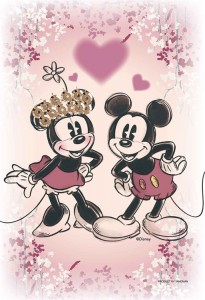  【puzzle】【透明】【剪紙】mickey minnie 70塊 KIRIART-Mickey & Minnie- (10×14.7cm)