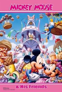  【puzzle】 mickey and friends 99塊  ダンスパーティ (10x14.7cm)