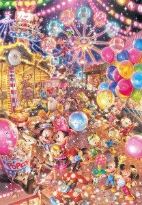 【puzzle】 mickey and friends 500塊 トワイライト パーク (25x36cm)