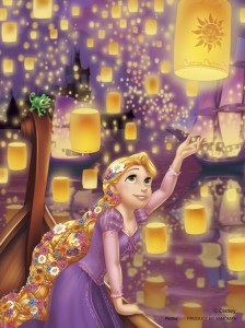 【puzzle】princess rapunzel 150塊  願いを空に (7.6×10.2cm)