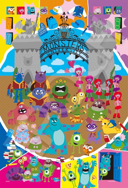 【puzzle】【PD系列】300塊 Monsters University -On Campus-   (26×38cm)