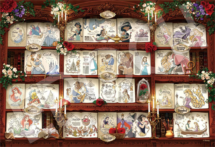 【puzzle】【PD系列】300塊 Bookshelf / Disney Princess   (26×38cm)