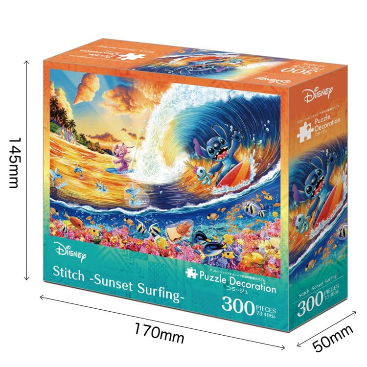 【puzzle】【PD系列】300塊 Stitch -Sunset Surfing- (26×38cm)
