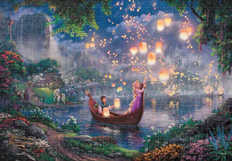 【puzzle】【透明】500塊 rapunzel  Tangled（塔の上のラプンツェル）   (25x36cm)