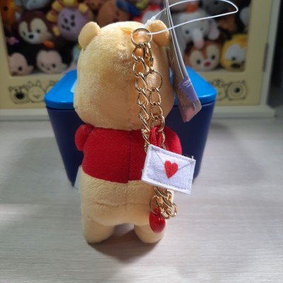 【HK disneyland】 pooh sweet heart 公仔匙扣
