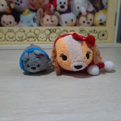 【JP disneystore】 christmas .lady & jock tsum tsum
