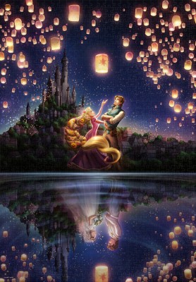 【puzzle】【光る】1000塊 湖面が映す未来 rapunzel (51×73.5cm)