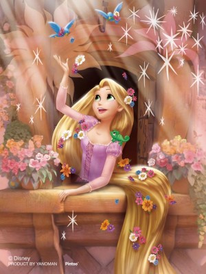 【puzzle】rapunzel 150塊 　新しい朝（塔の上のラプンツェル） (7.6×10.2cm)