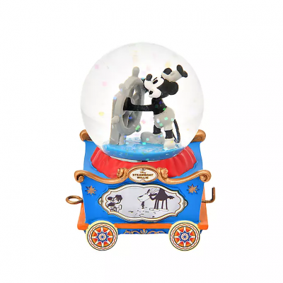 【JP disneystore】 mickey 蒸気船ウィリー  水晶雪球