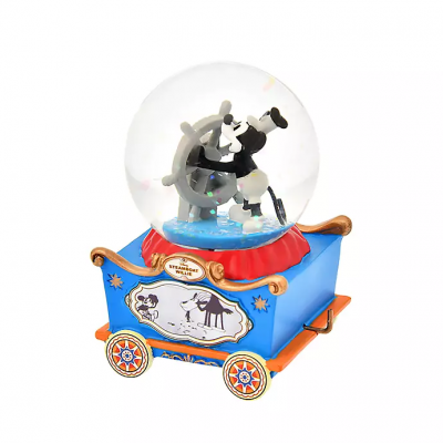 【JP disneystore】 mickey 蒸気船ウィリー  水晶雪球