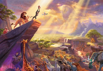 【puzzle】 油畫風 The Lion King  1000塊 ジグソーパズル (51×73.5cm)