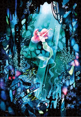 【puzzle】【透明】500塊 ariel　きっと素敵なところ・・・（リトル・マーメイド）　 (25x36cm)