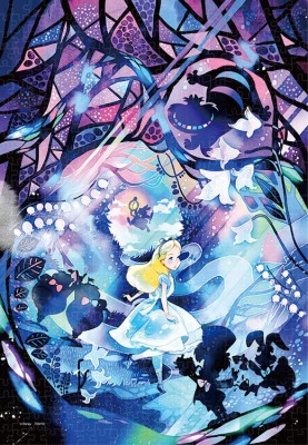 【puzzle】【透明】500塊 alice　何処へ行くの？（ふしぎの国のアリス） (25x36cm)
