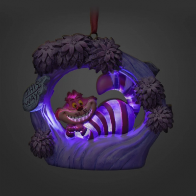 【US disneystore】 Ornament Cheshire Cat Light-Up Living Magic Sketchbook Ornament – Alice in Wonderland