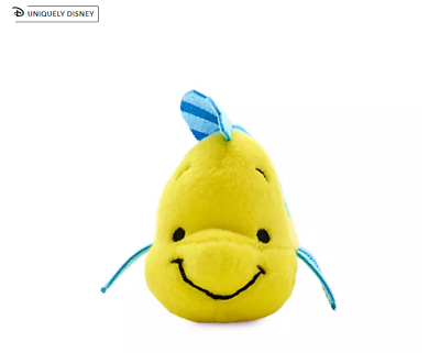 Disney Store Flounder Tiny Big Feet Mini Soft Toy