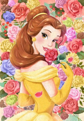 【puzzle】【純白】beauty and the beast 500塊  　一輪の想い（ベル）（美女と野獣） (25x36cm)
