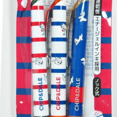 【JP disneystore】 Chip n dale 原子筆 0.5mm 黑