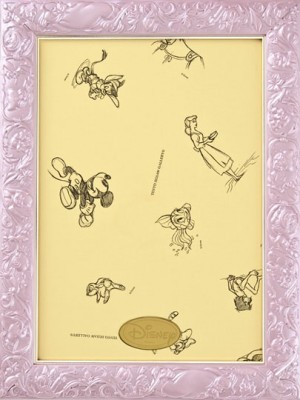 Disney 角色雕刻框 珍珠粉紅色  - 18.2×25.7cm  (108塊)