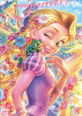 【 puzzle 】 Rapunzel ラプンツェル＆パスカル  108塊  ( 18.2×25.7cm )