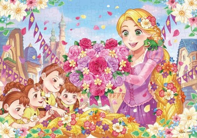 【 puzzle 】 (可放相片)  Rapunzel フラワーモーメント　200塊  (22.5×32cm)