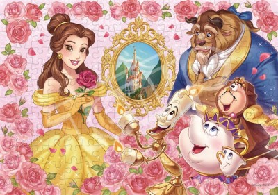 【 puzzle 】(可放相片) Beauty and the Beast  バラのメモリー　200塊  (22.5×32cm)