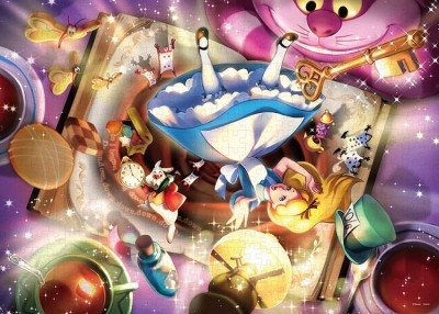 【 puzzle 】Alice in the wonderland 奇想天外な物語  500塊 (35×49cm)