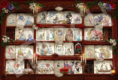 【puzzle】【PD系列】Bookshelf / Disney Princess 1000塊 (50x75cm)
