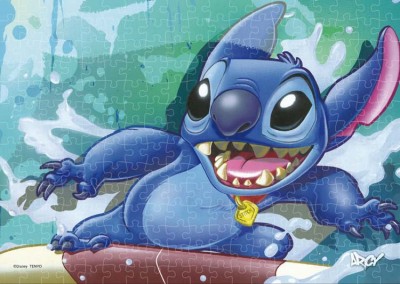 【 puzzle 】【透明】Stitch 266塊 Surf Rider Stitch  ( 18.2×25.7cm )