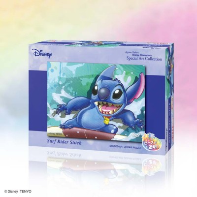 【 puzzle 】【透明】Stitch 266塊 Surf Rider Stitch  ( 18.2×25.7cm )